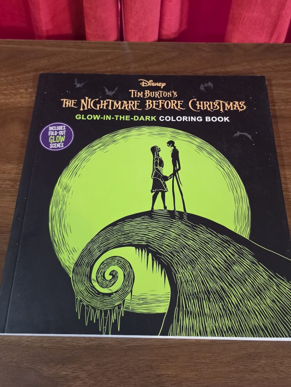 Nightmare Before Christmas Glow In The Dark Coloring Book Tim Burton Disney
